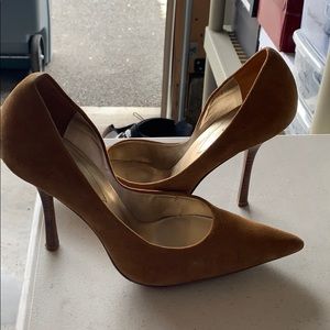 Guess Tan Suede Dress Heels